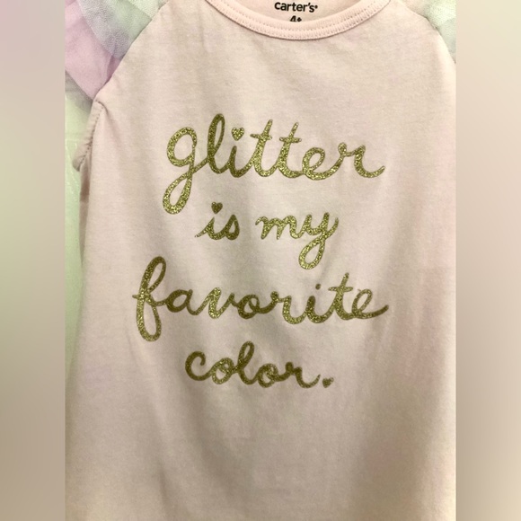“Glitter Is My Favorite color” Carters Shirt - Picture 4 of 6